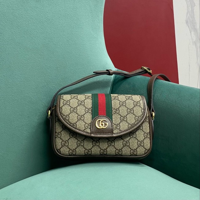 Gucci OPHIDIA GG MINI SHOULDER BAG 772239 Brown