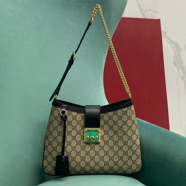 Gucci PADLOCK GG MEDIUM SHOULDER BAG 795113 black