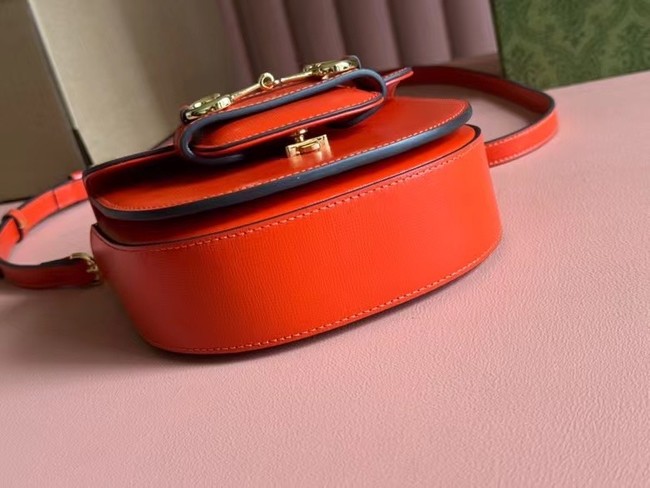 GUCCI HORSEBIT 1955 MINI TOP HANDLE BAG 781387 Orange