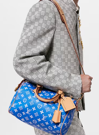 Louis Vuitton NEW Speedy P9 Bandouliere 25 M11561 Blue