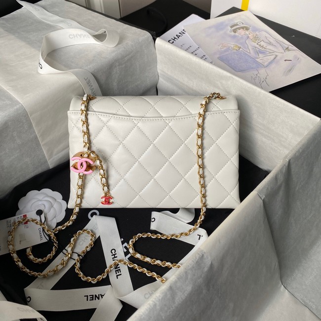 Chanel SMALL FLAP BAG AS4967 white