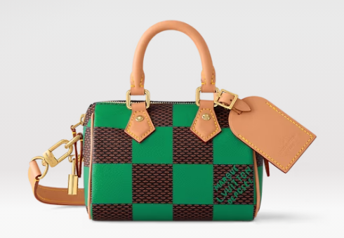 Louis Vuitton Speedy 18 Bandouliere Damier Pop N40595 green