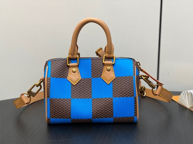 Louis Vuitton Speedy 18 Bandouliere Damier Pop N40595 blue