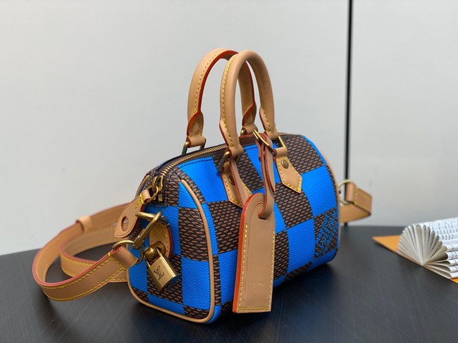 Louis Vuitton Speedy 18 Bandouliere Damier Pop N40595 blue