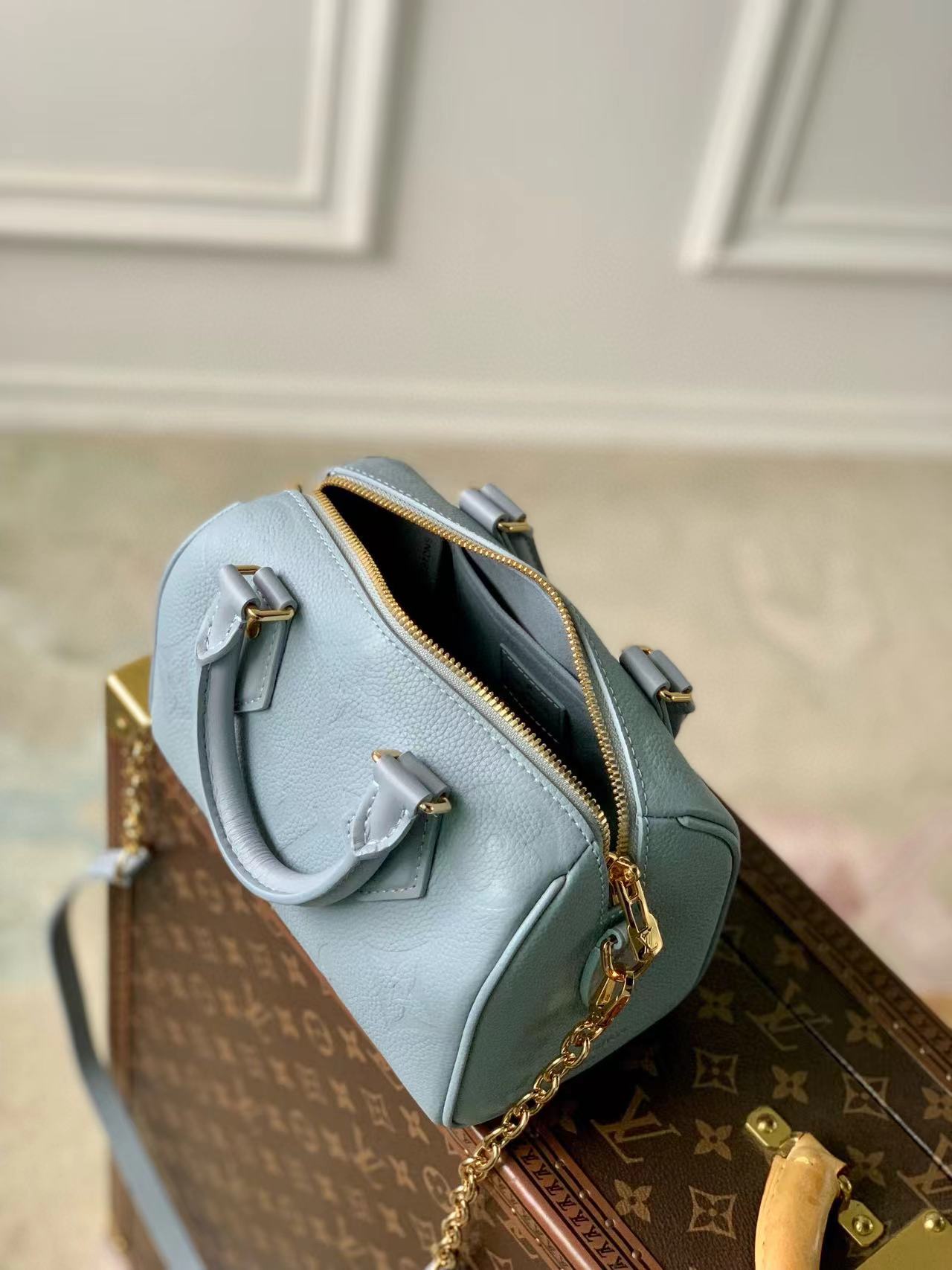 Louis Vuitton Speedy Monogram Empreinte 20 M58953 blue