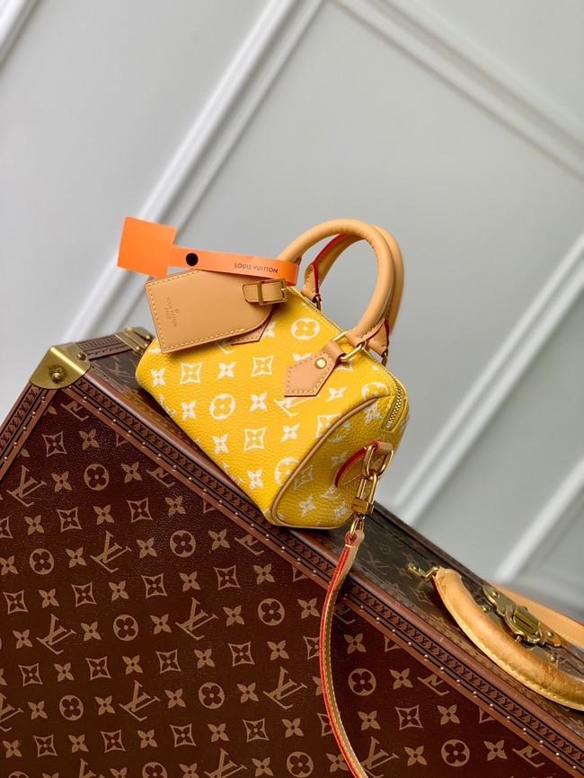 Louis Vuitton Speedy 18 Bandouliere Damier Pop M40595 yellow