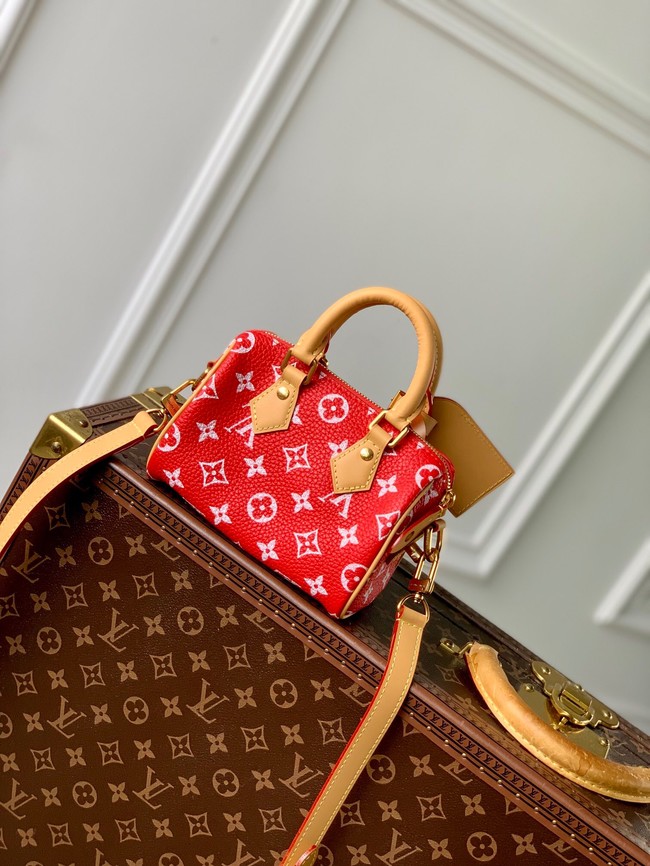 Louis Vuitton Speedy 18 Bandouliere Damier Pop M40595 red