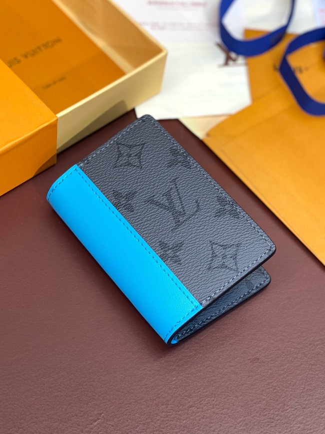 Louis Vuitton CUSTOMIZABLE Pocket Organizer M61696 black&blue