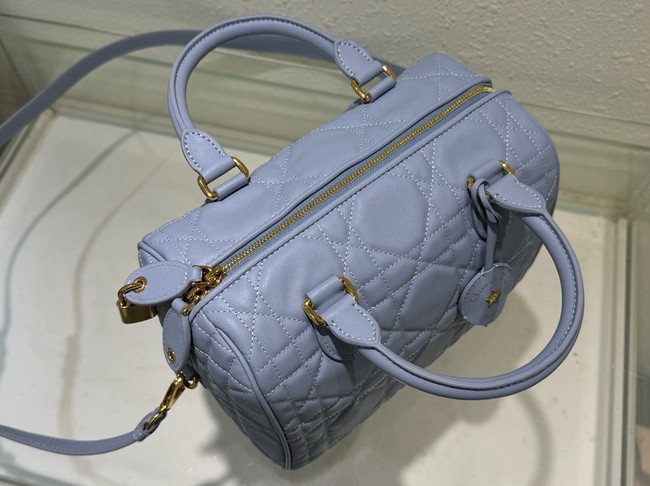 Dior Groove 25 Bag Macrocannage Calfskin M1365UBOL Pale Blue