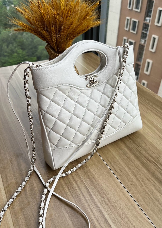 CHANEL 31 MINI SHOPPING BAG AS4133 white