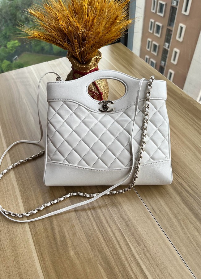 CHANEL 31 MINI SHOPPING BAG AS4133 white