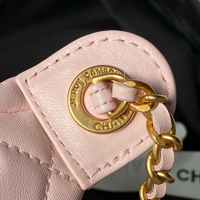 Chanel 24A Bodypack Sheepskin Leather AS4113 pink