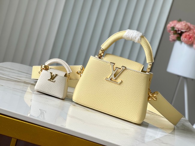 Louis Vuitton Capucines Mini M24574 light yellow