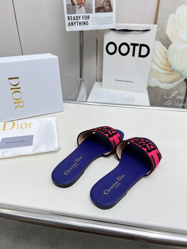 Dior Dway Slide Embroidered Cotton 11281-10