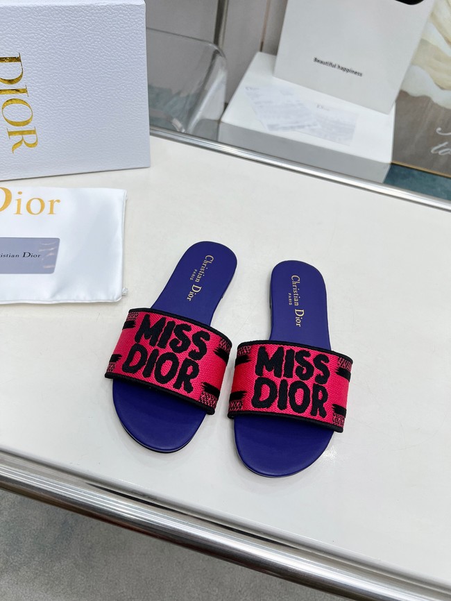 Dior Dway Slide Embroidered Cotton 11281-10