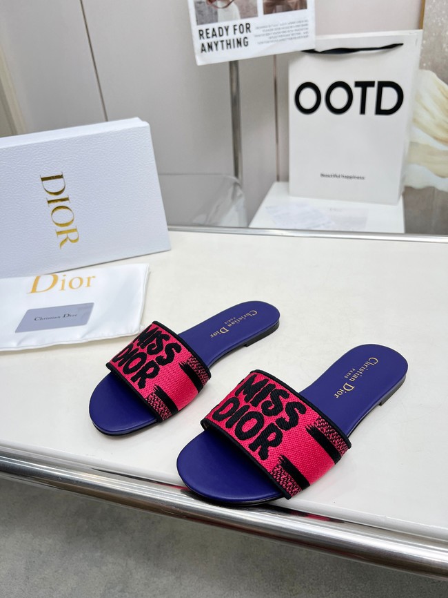 Dior Dway Slide Embroidered Cotton 11281-10