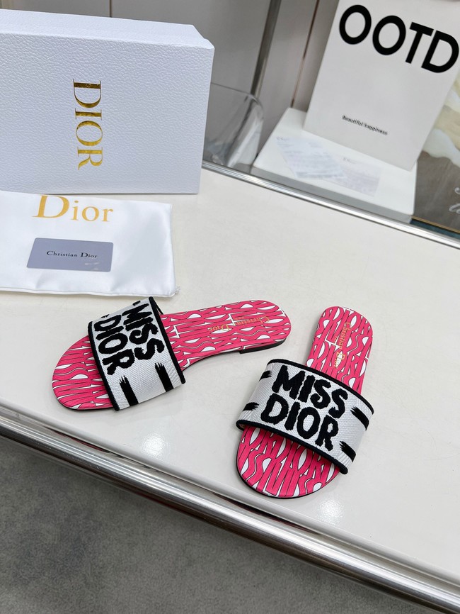 Dior Dway Slide Embroidered Cotton 11281-2