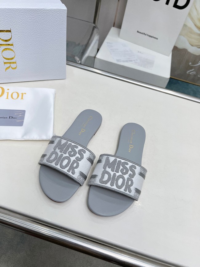 Dior Dway Slide Embroidered Cotton 11281-9