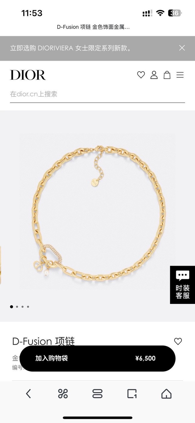 Dior necklace CE15051