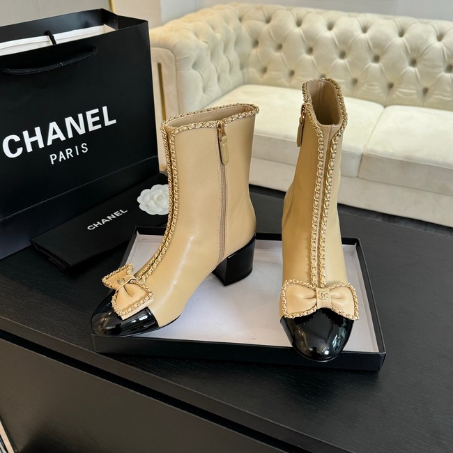 Chanel SHORT BOOTS Lambskin heel 5.5CM 55206-6