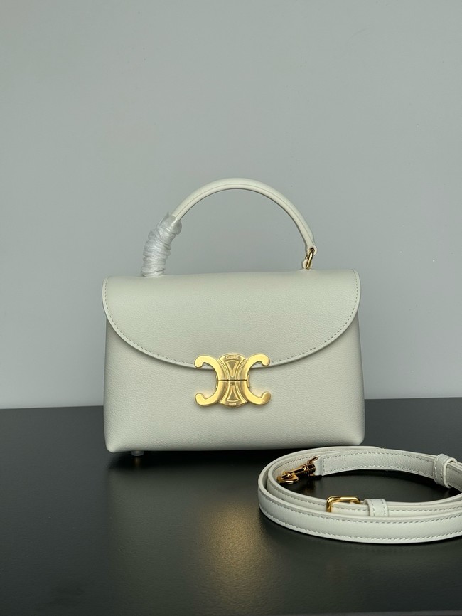 CELINE TEEN NINO BAG IN PATENT CALFSKIN 118113 white