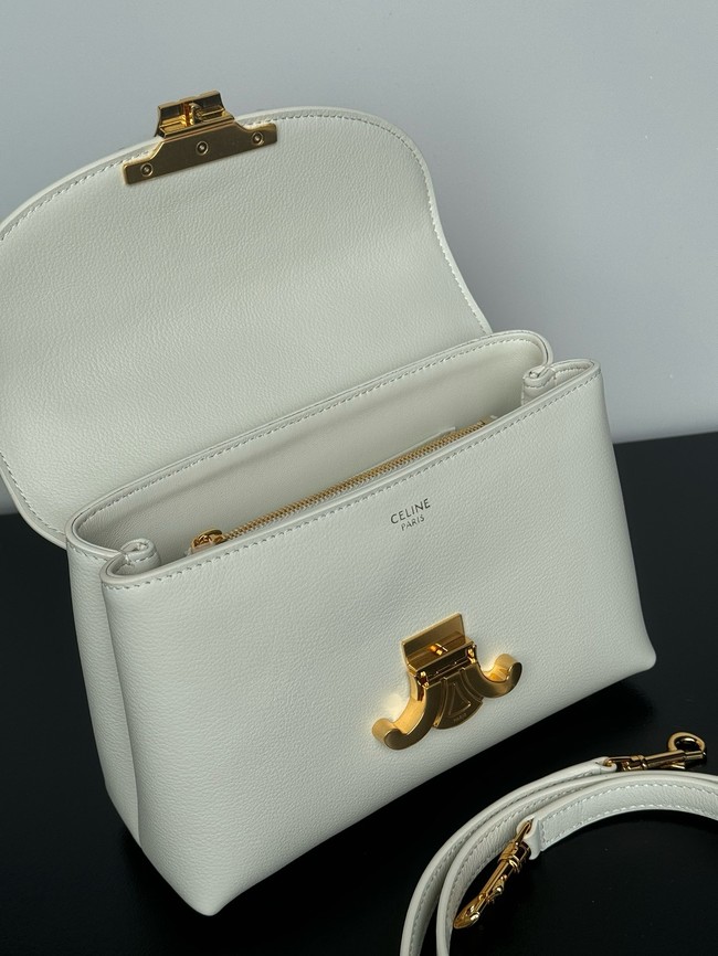 CELINE TEEN NINO BAG IN PATENT CALFSKIN 118113 white