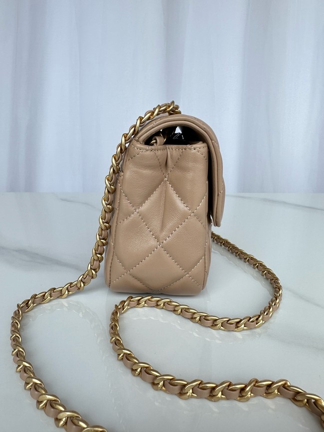 CHANEL MINI FLAP BAG AS5026 Dark Beige