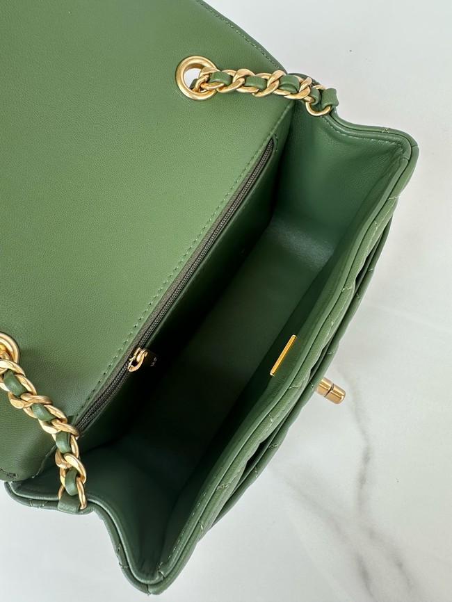 CHANEL MINI FLAP BAG AS5026 green