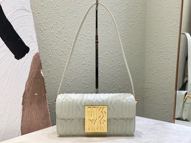 Miss Dior Flap Bag Quilted Miss Dior Allover Calfskin M2610UB Latte