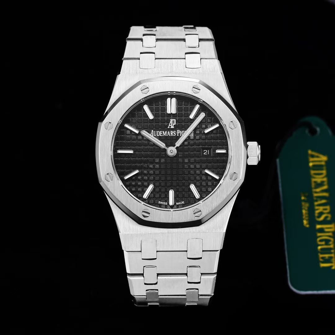 Audemars Piguet Royal Oak Quartz 33mm Acier Inoxydable Watch AP23580 Black