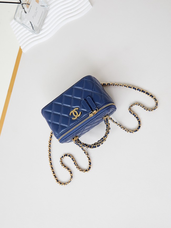 CHANEL 24A CLUTCH WITH CHAIN AP4168 blue