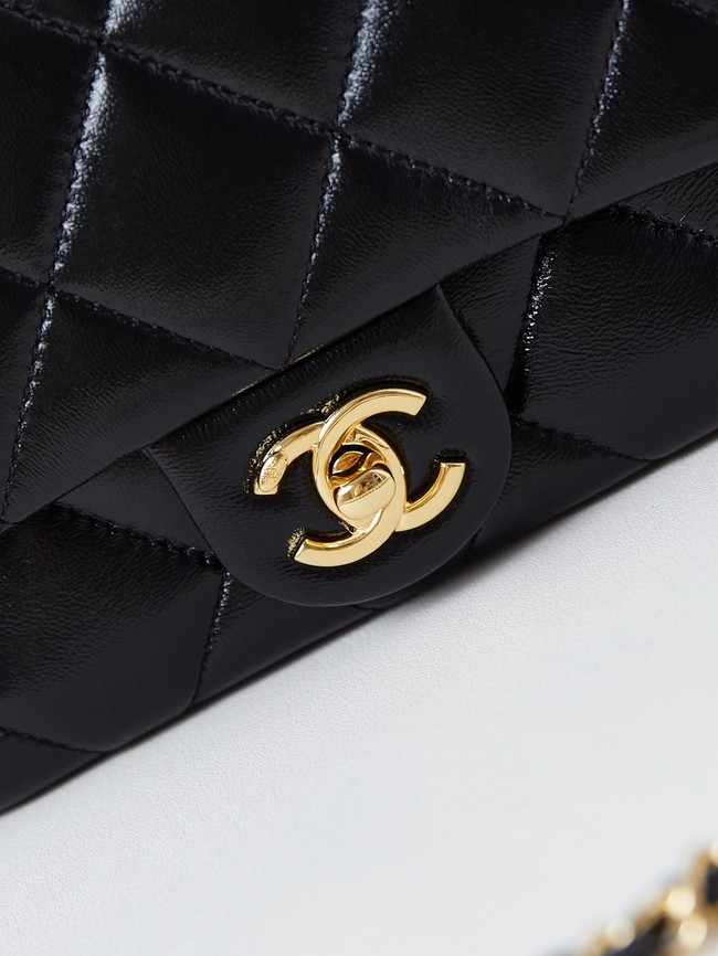 CHANEL MINI FLAP BAG WITH TOP HANDLE AS5032 Black