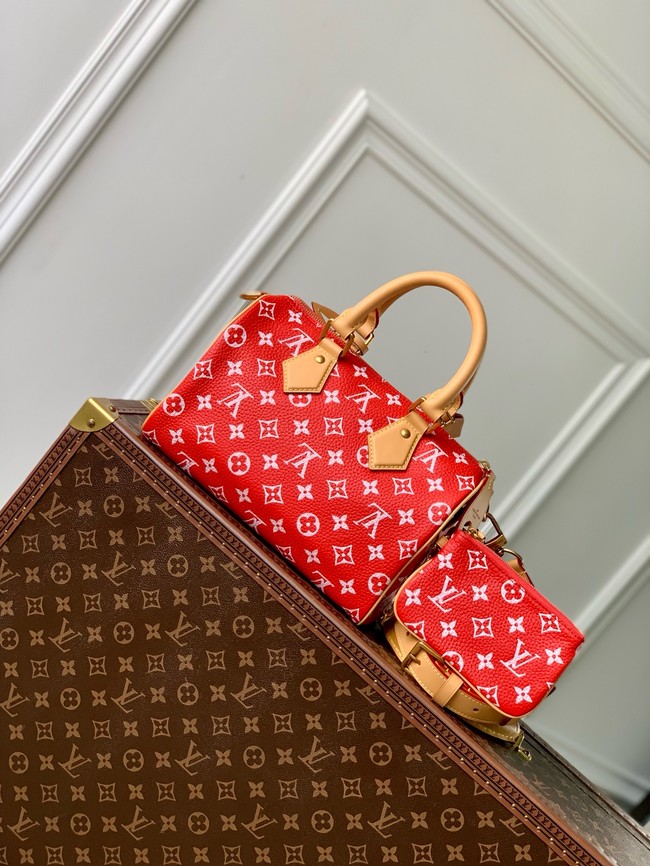 Louis Vuitton NEW Speedy P9 Bandouliere 25 M11561 red