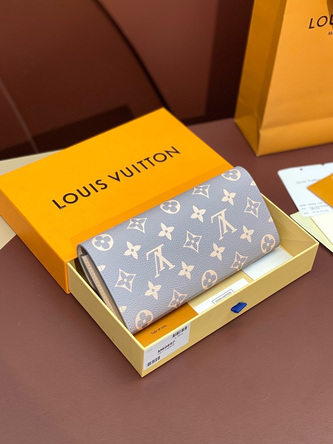 Louis Vuitton CUSTOMIZABLE Emilie Wallet M60697 Trianon Gray