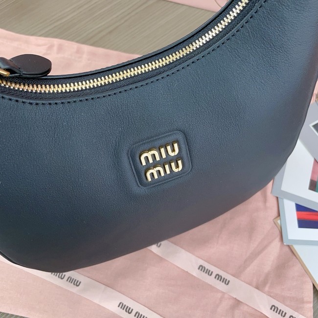 MIU MIU Original Leather Top Handle Bag 5BC151 black