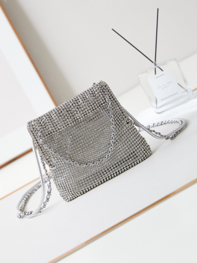 CHANEL EVENING BAG AS4894 Silver