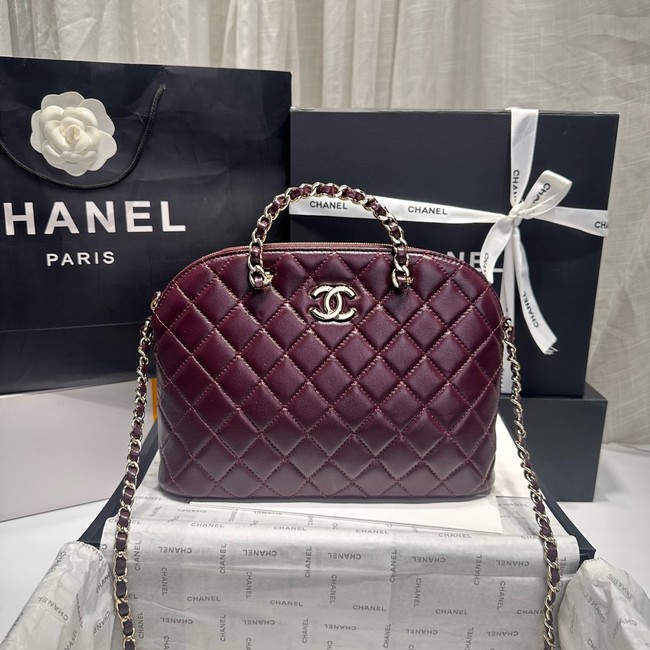 CHANEL SMALL SHOPPING BAG AS3969 Burgundy