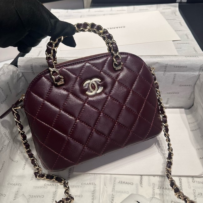 CHANEL SMALL SHOPPING BAG AS5130 Burgundy