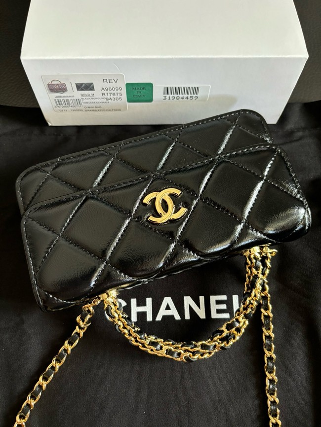 CHANEL CLUTCH WITH CHAIN AP3954 black