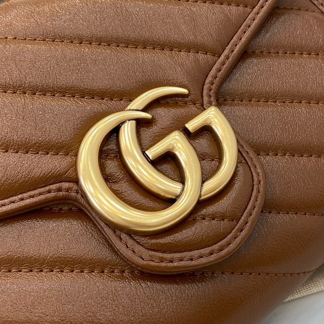 Gucci GG MARMONT SUPER MINI BAG 474575 browm