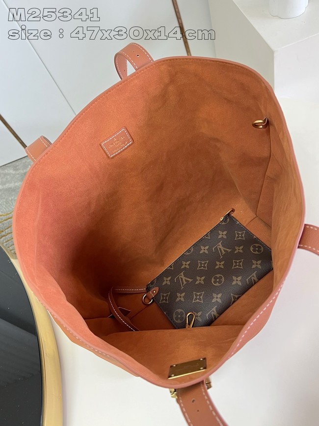 Louis Vuitton NEW Low Key Cabas MM M25341 Cognac Brown