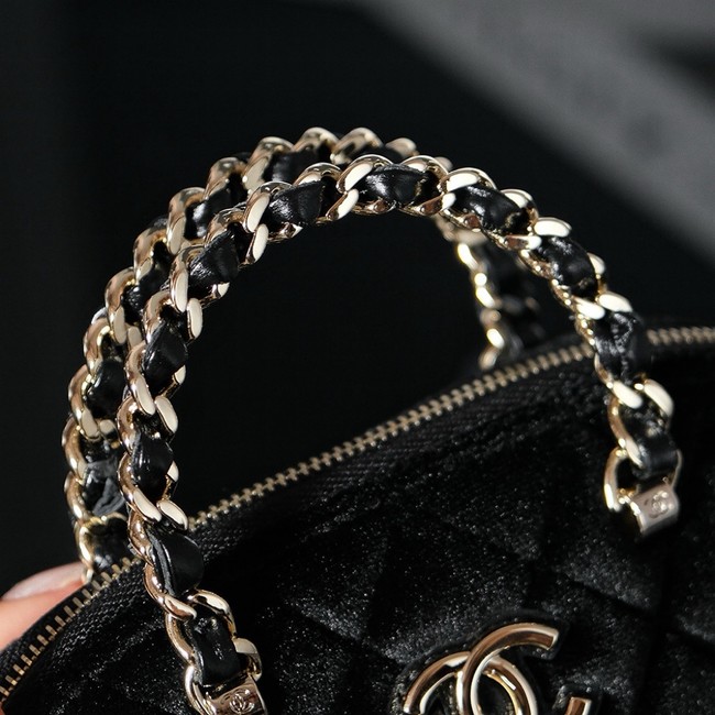 CHANEL MINI SHOPPING BAG AS5131 Velvet black