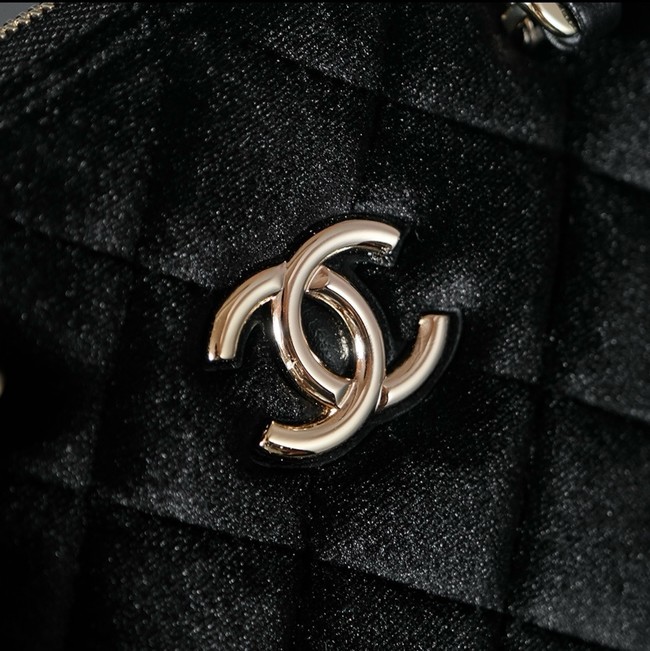 CHANEL SMALL SHOPPING BAG AS5130 Velvet black