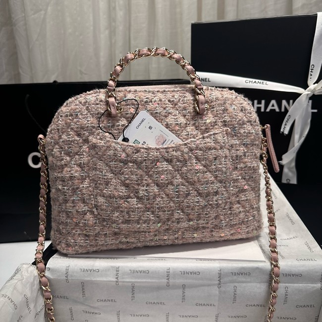 Chanel SMALL SHOPPING BAG AS3969 Light Pink& Beige & Ecru