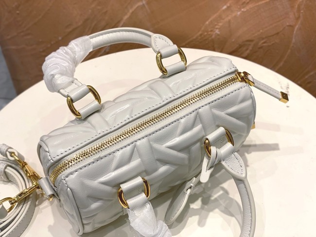 Dior Groove 16 Mini Bag Graphic Cannage Calfskin S4000UB white