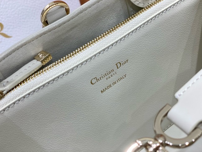 Small Dior Toujours Bag Graphic Cannage M2822O white