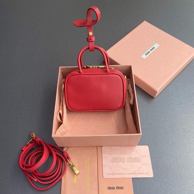 MIU MIU MINI Leather Handle Bag 5BB159 red