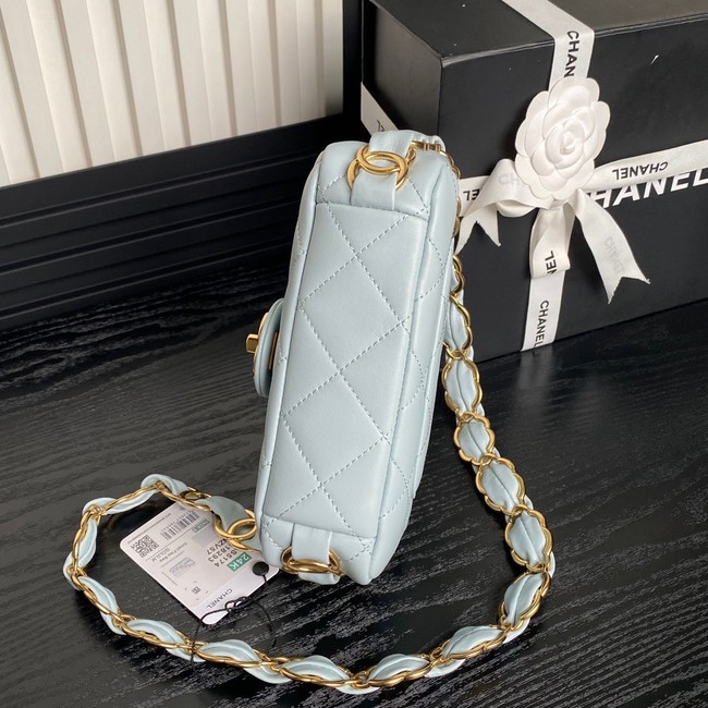 Chanel SMALL FLAP BAG AS5173 light blue