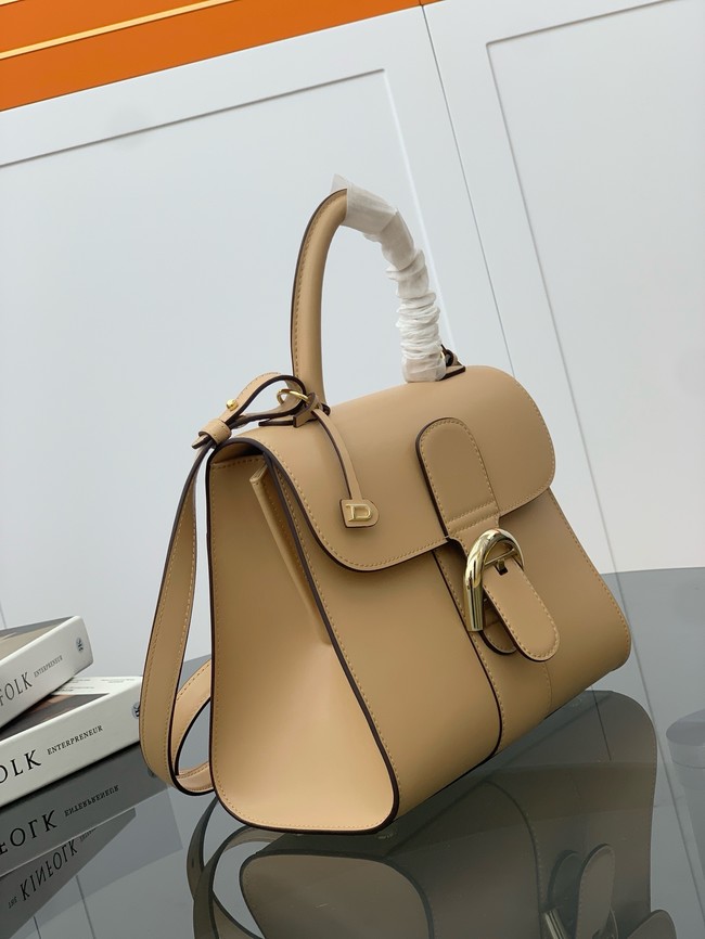 Delvaux Calfskin Leather Tote Bag 17855 Apricot