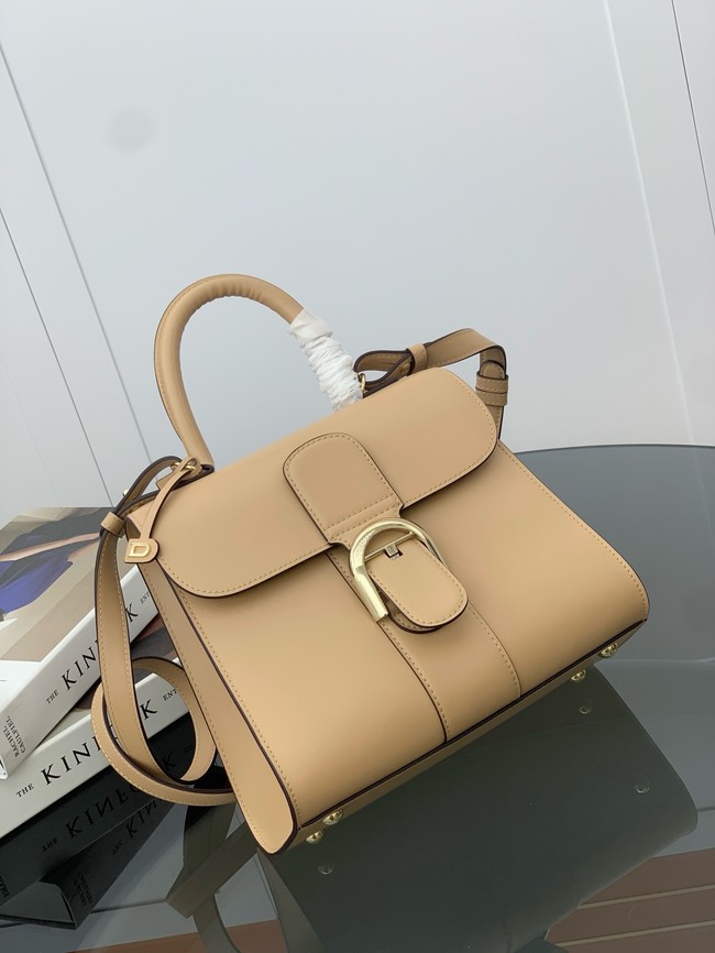 Delvaux Calfskin Leather Tote Bag 17855 Apricot